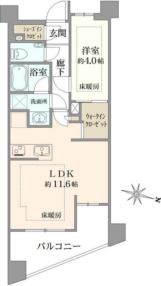 ピアース杉並方南町レジデンスの間取図