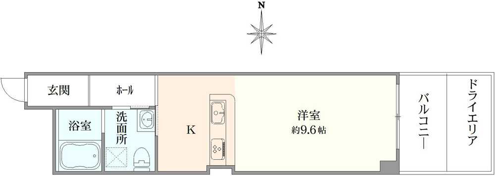 迦葉中野マンションの間取図