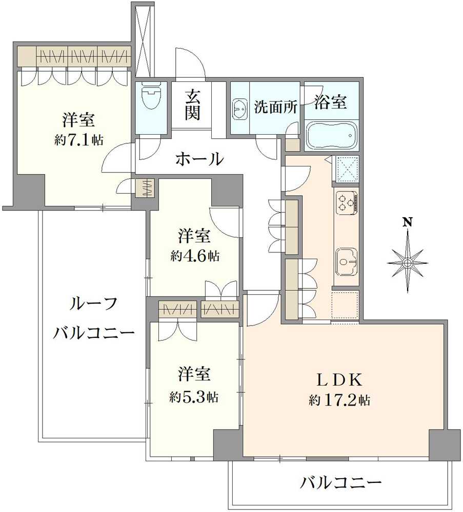 パークシティ杉並セントラルタワーの間取図