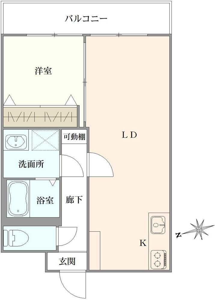 パラスト中野本町の間取図