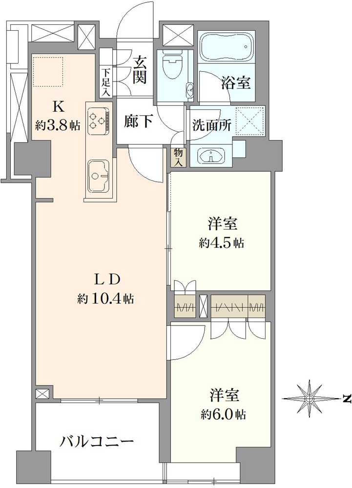 パークハウス中野アーバンスの間取図