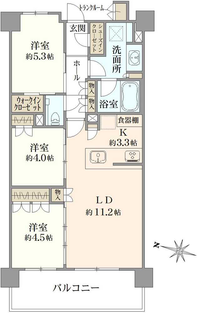 グレーシア東中野の間取図