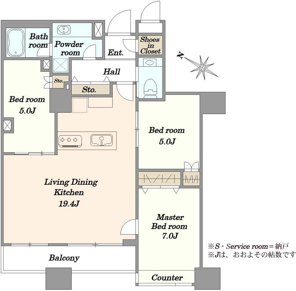 ガレリアグランデの間取図