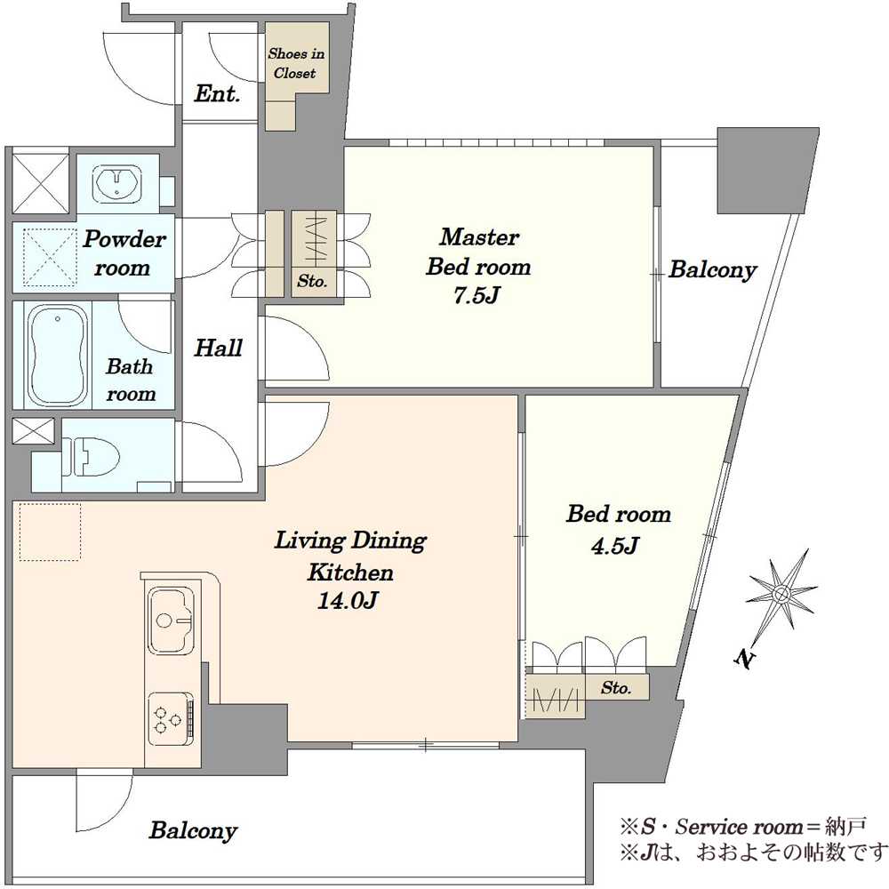 アトラス雑司が谷の間取図