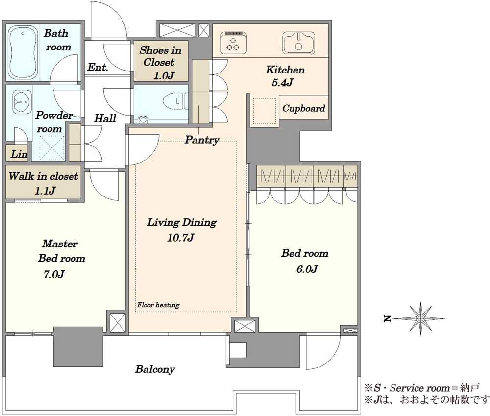 HARUMI FLAG PARK VILLAGE T棟の間取図