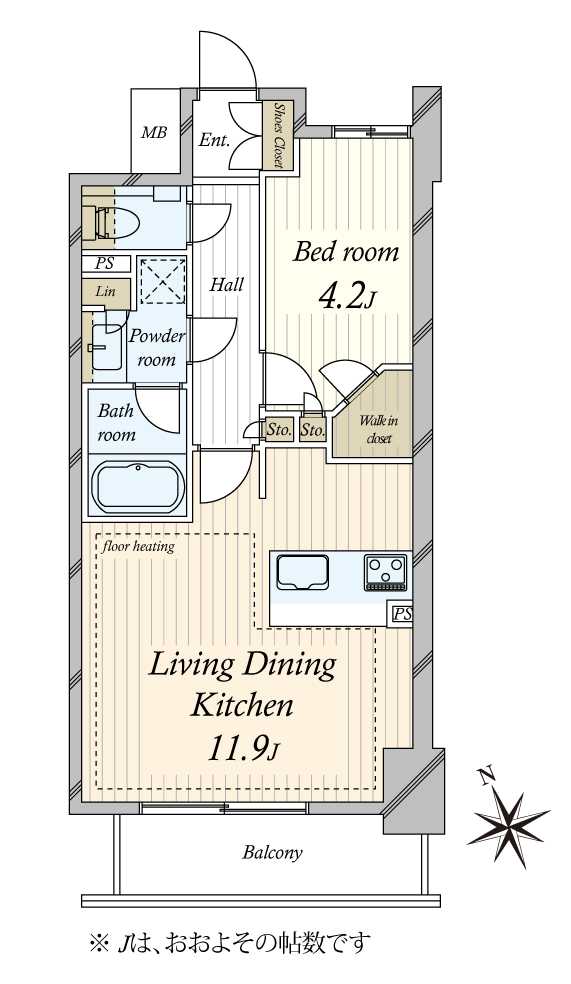 アデニウム新橋の間取図
