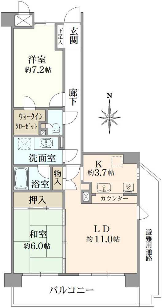 ステイツ豊中ヒルズの間取図