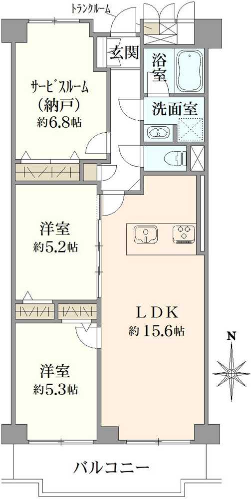 ラフィーネ本山の間取図