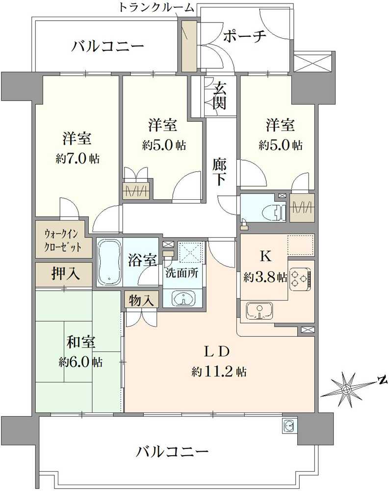 ウィズダム大泉学園の間取図