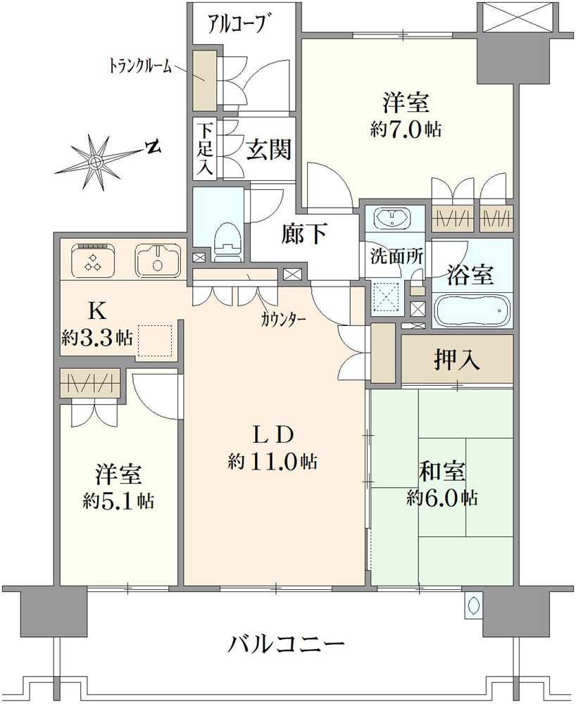 ウィズダム大泉学園の間取図
