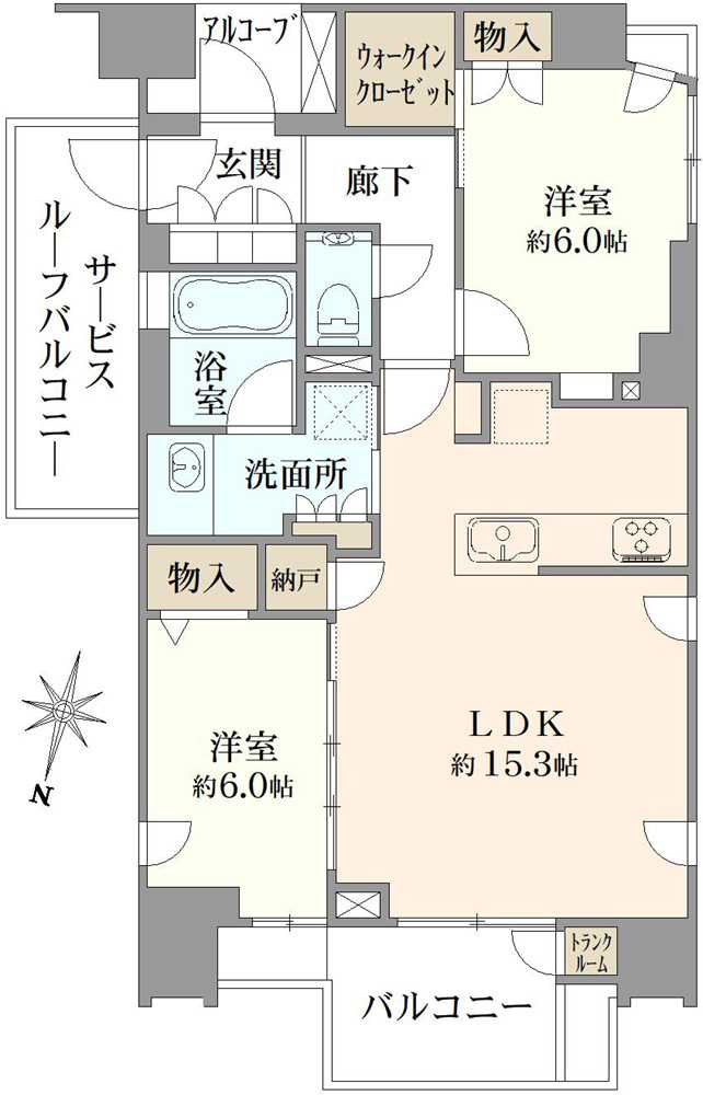 プラウド大泉学園ステーションフロントの間取図