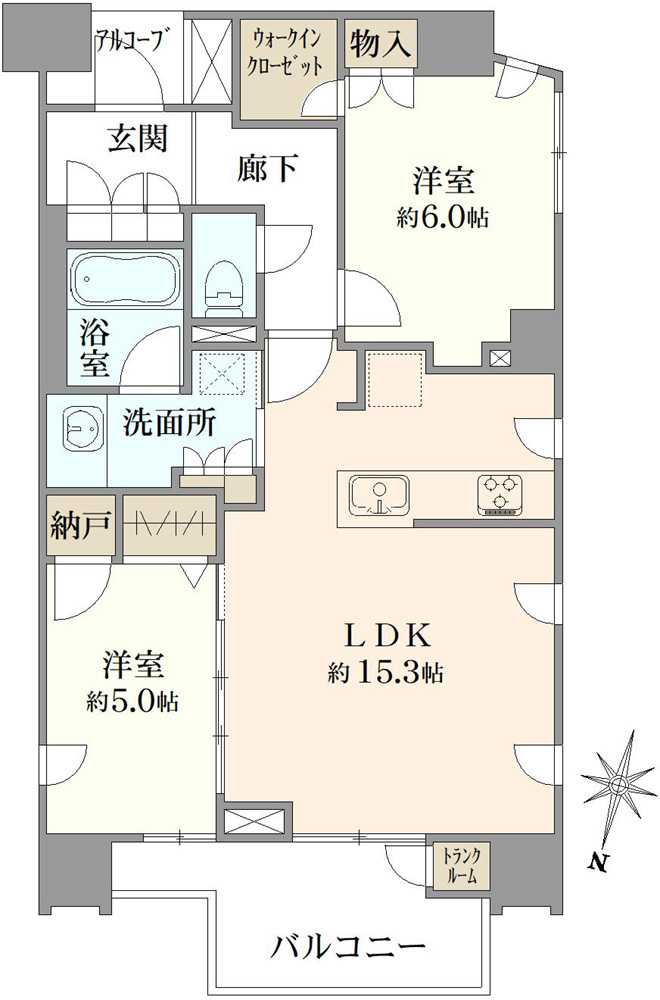 プラウド大泉学園ステーションフロントの間取図