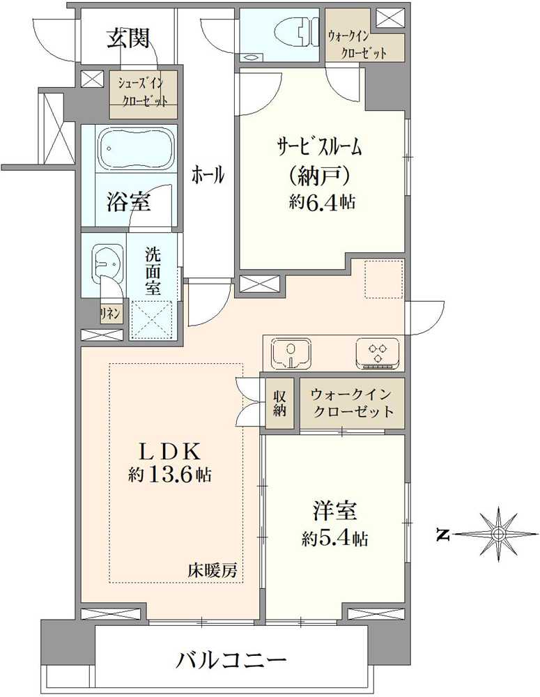 ピアース自由ヶ丘レジデンスの間取図