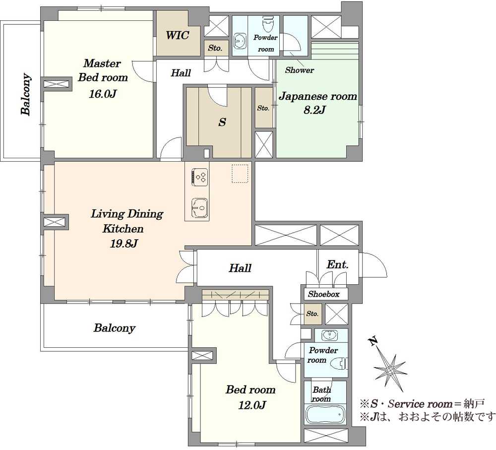 東高駒込ペアシティの間取図