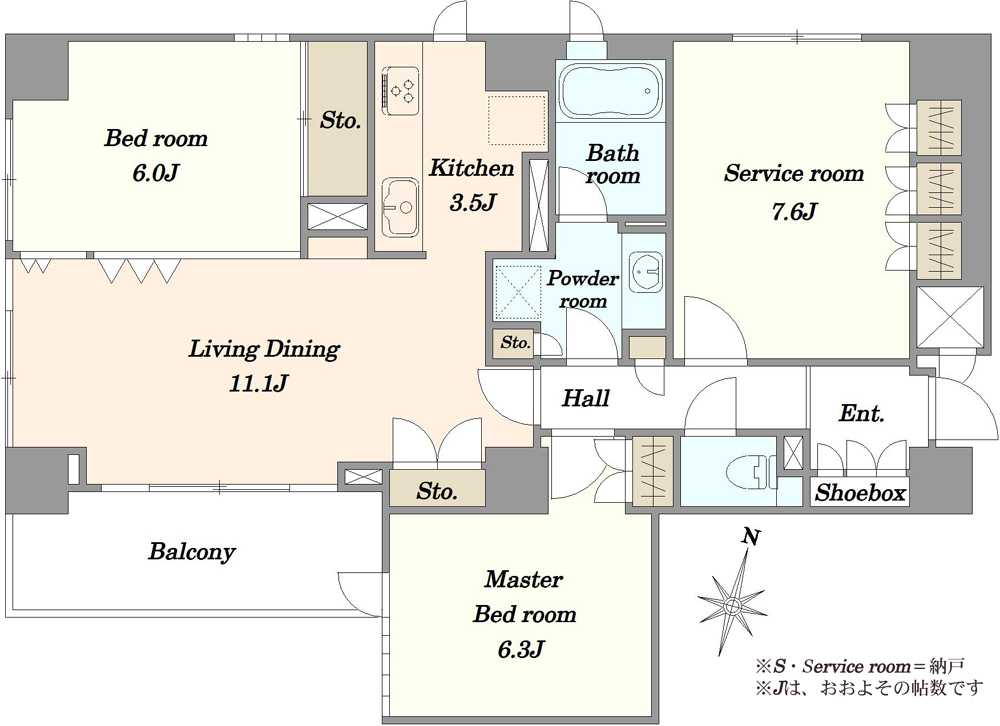 ルミネ本駒込の間取図