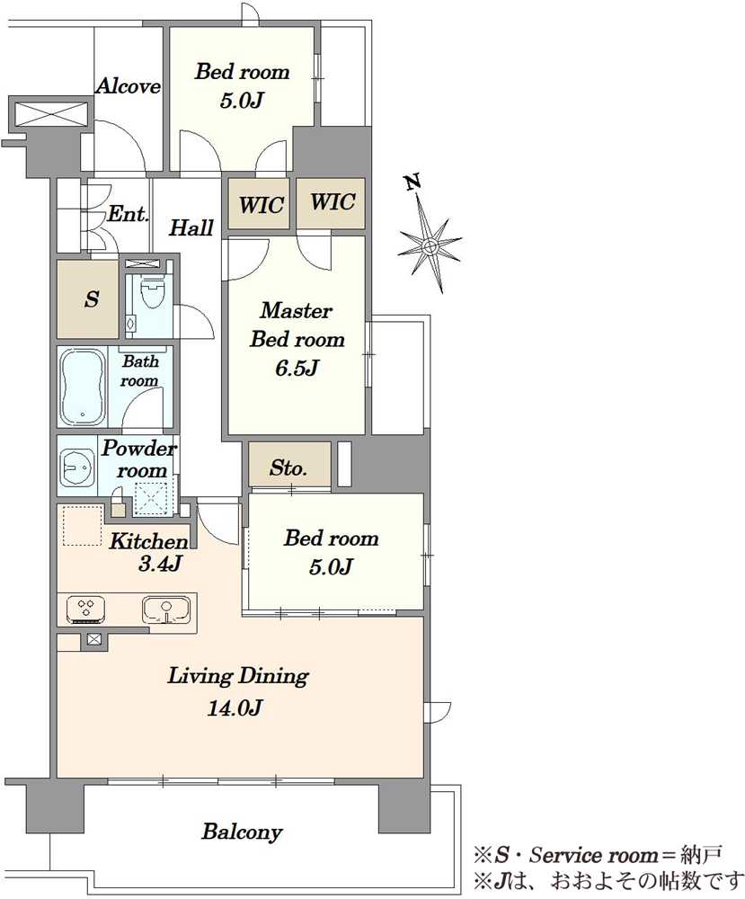 プラウド駒込トレサージュの間取図