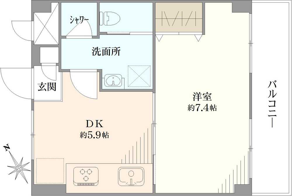 白山コーポビアネーズの間取図