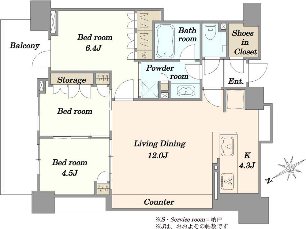 クレヴィア巣鴨の間取図