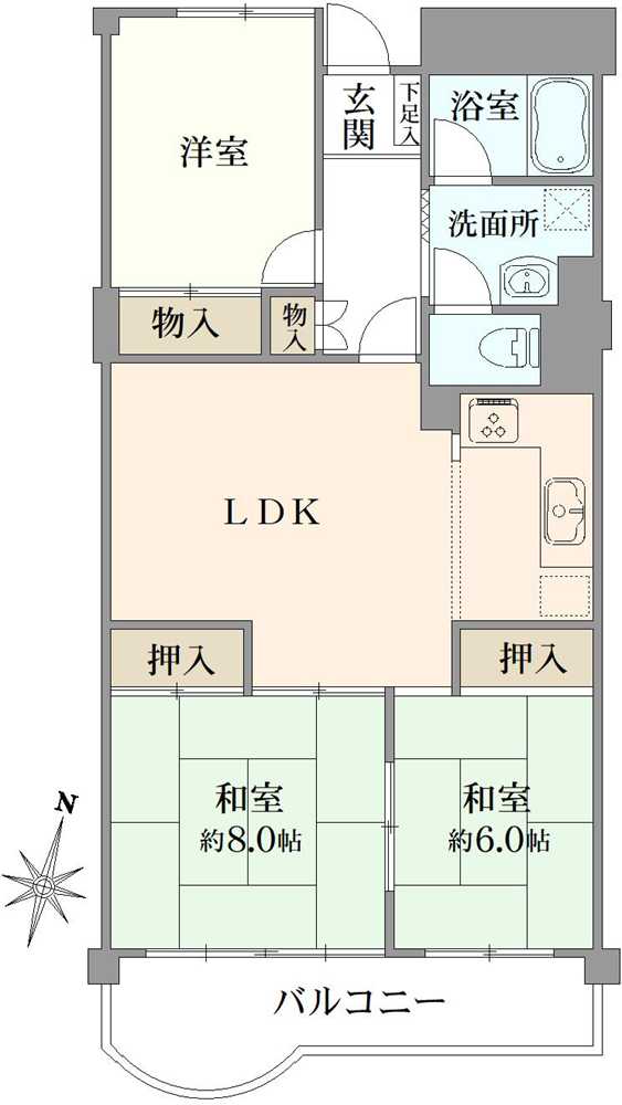 シティコーポ滝子通の間取図