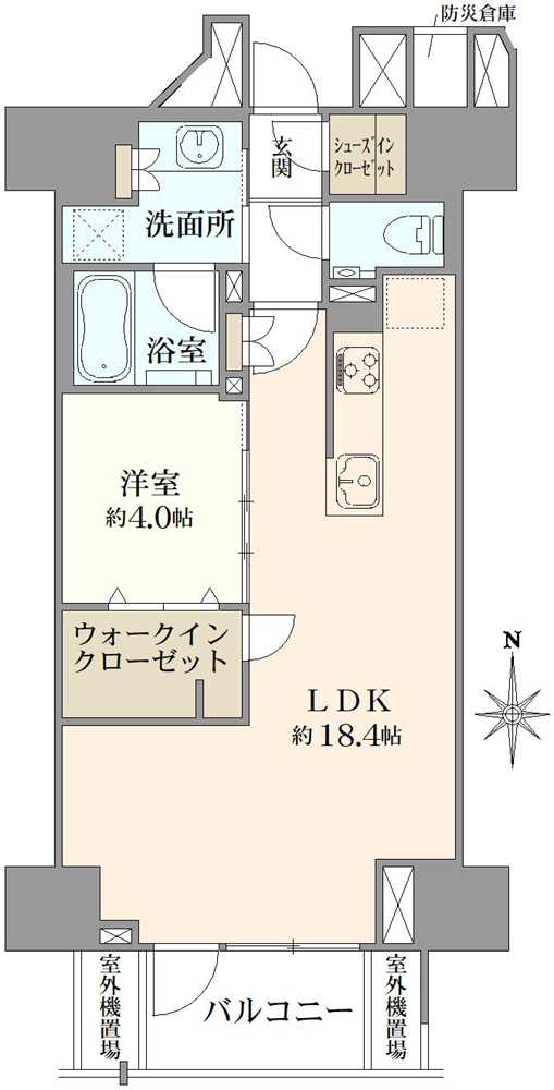 プラウド久屋大通の間取図