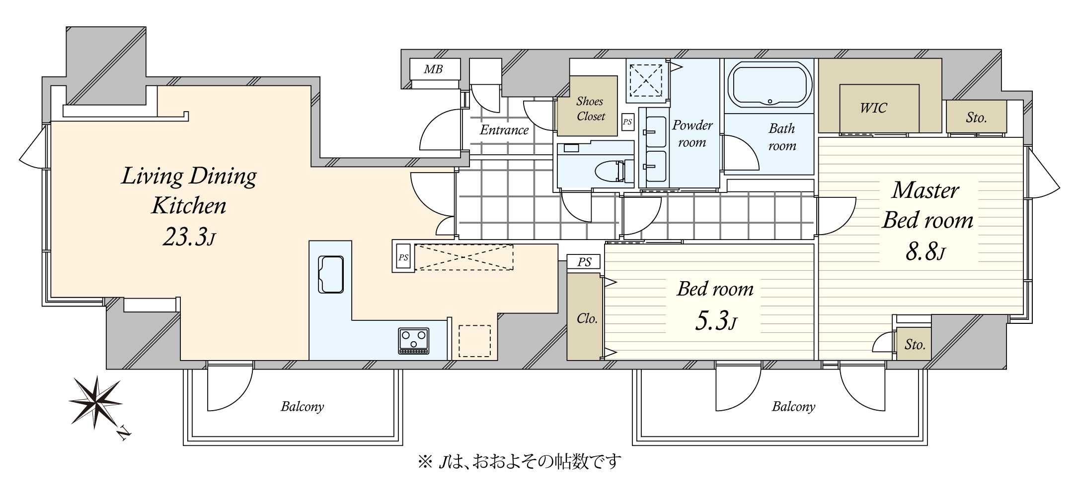フォルム内藤町の間取図