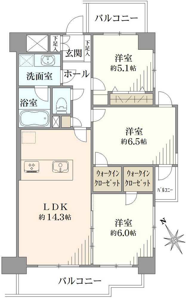 ケルン大塚台の間取図