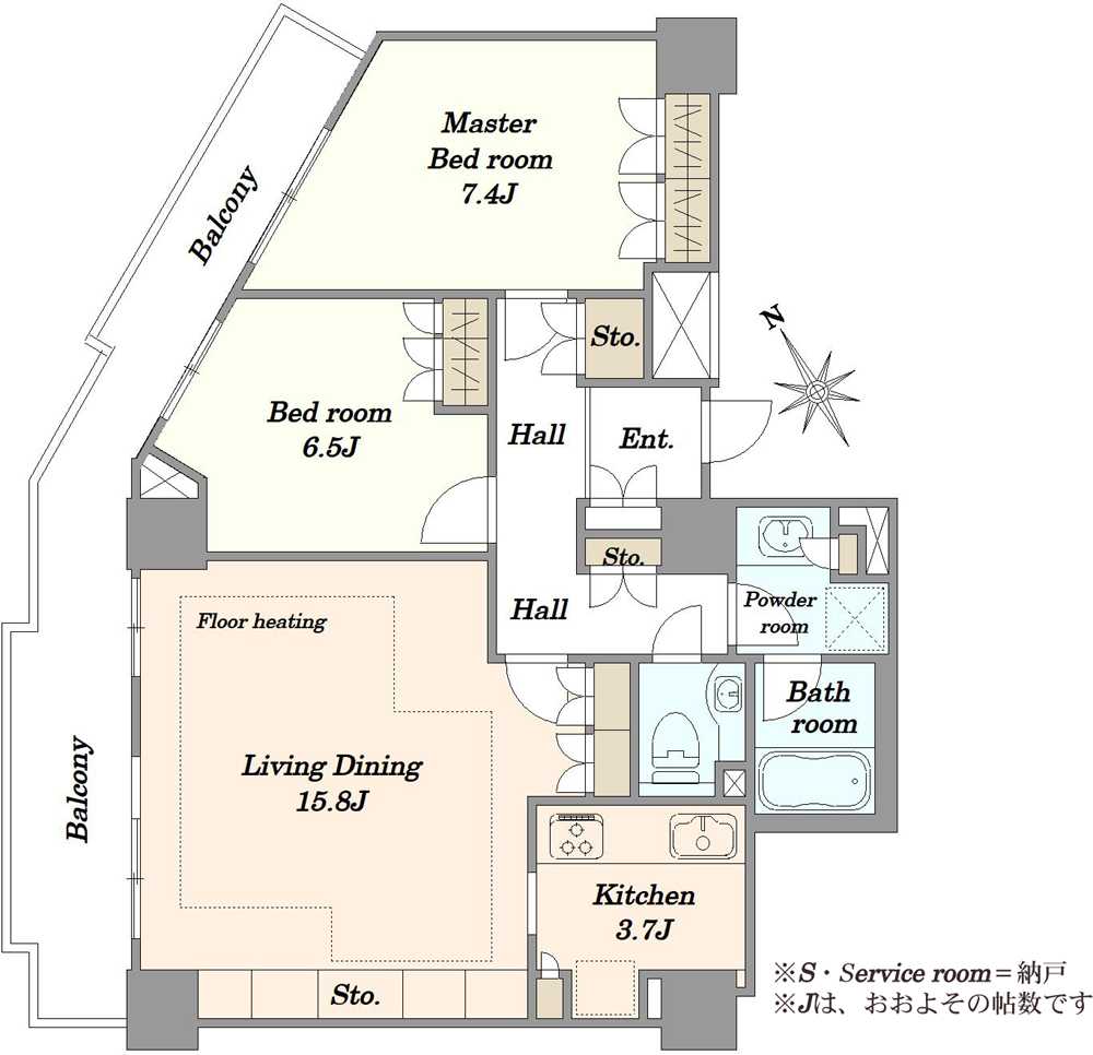 ローレルコート新宿タワーの間取図