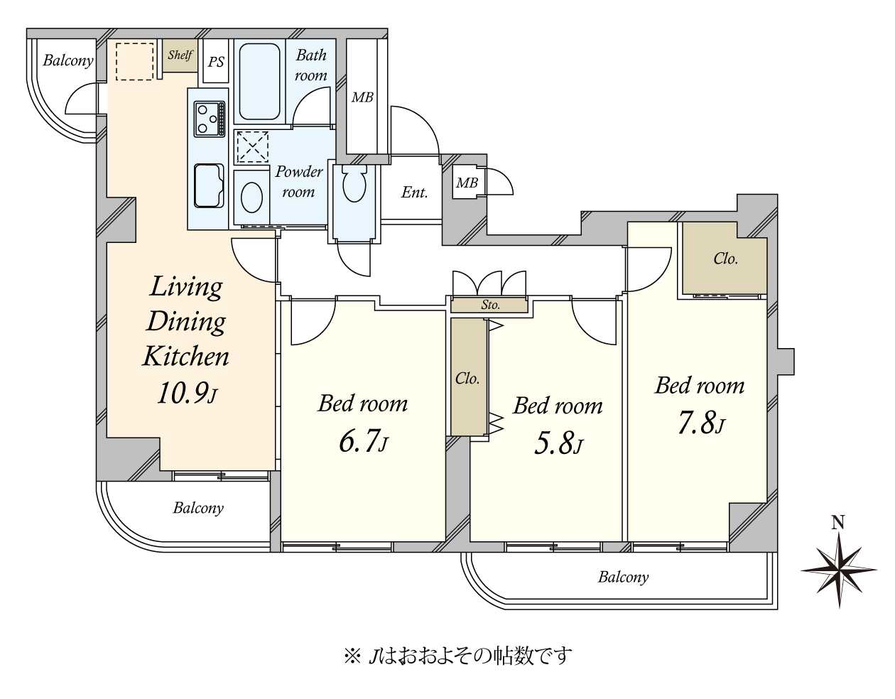 グランドメゾン池尻の間取図