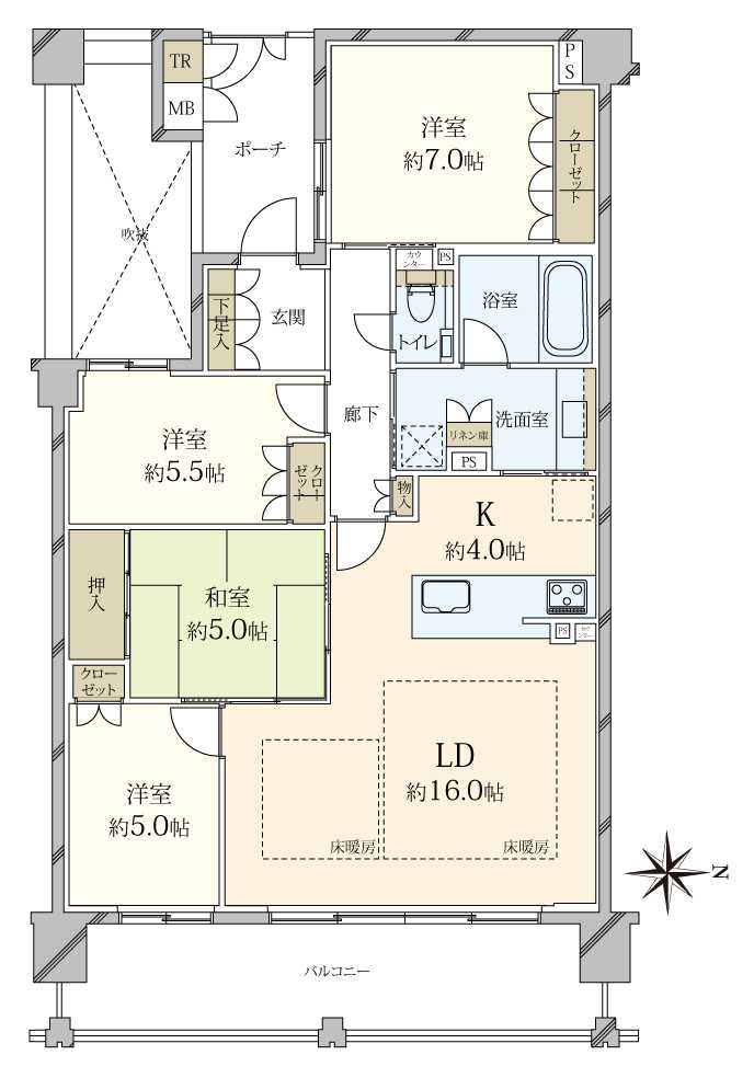 ザ・京都レジデンス岡崎の間取図