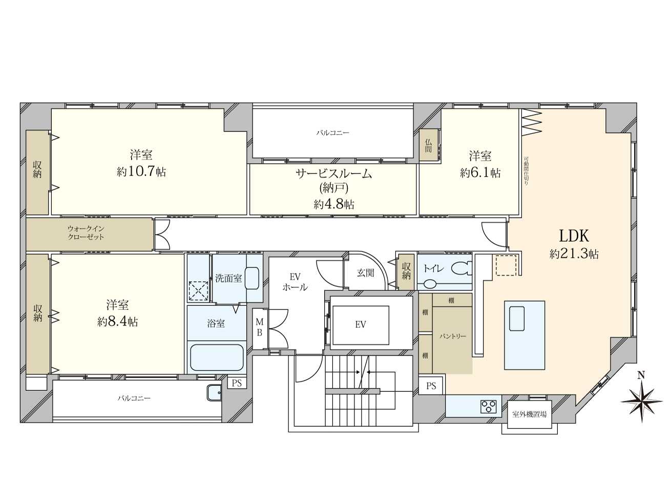 CoCo五条大宮の間取図