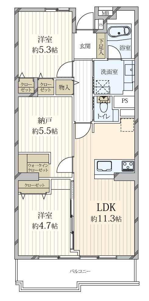 ハイマート幸1号の間取図