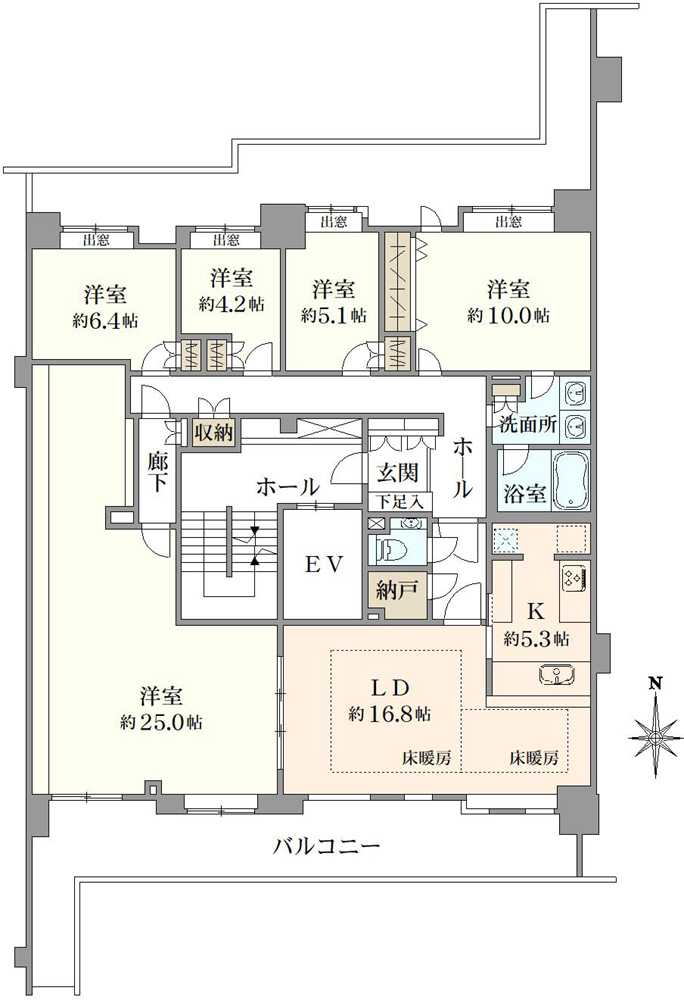 サン・ステージ緑園都市東の街2番館の間取図