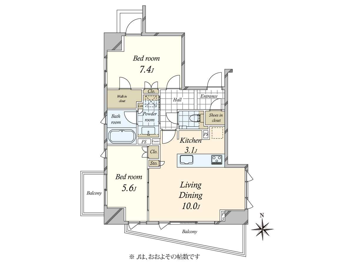 アトラス南麻布の間取図