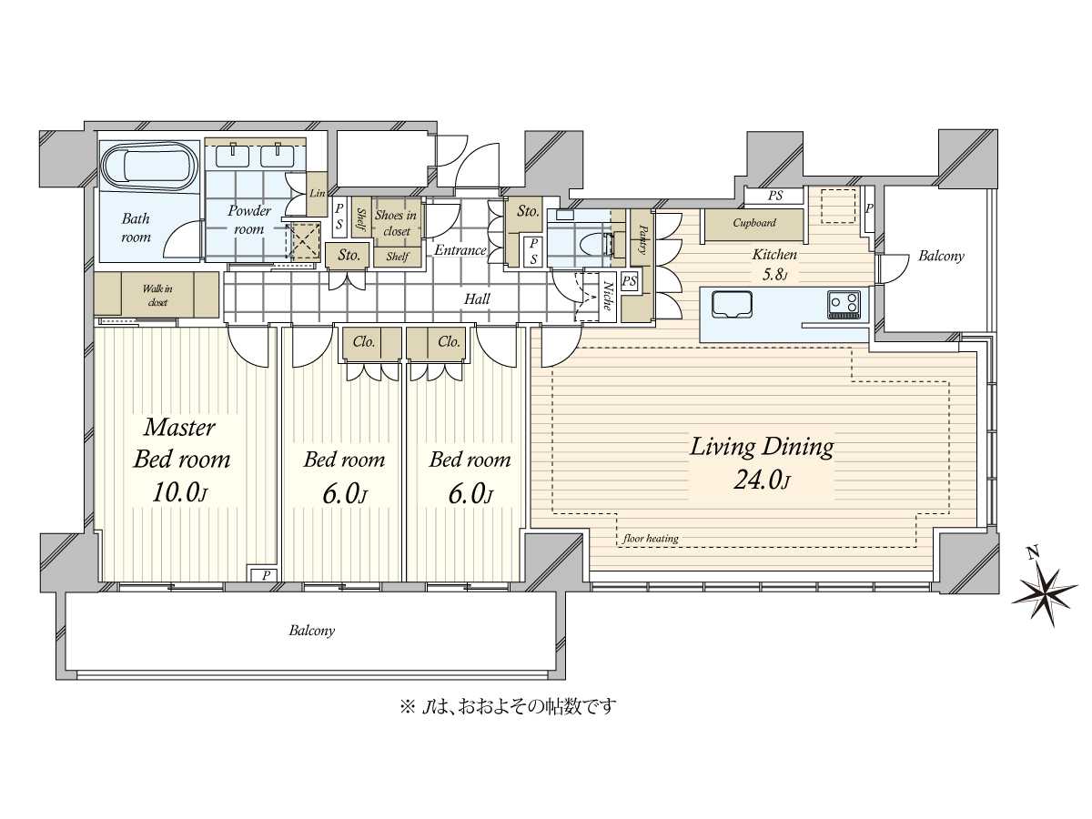 クラッシィタワー新宿御苑の間取図
