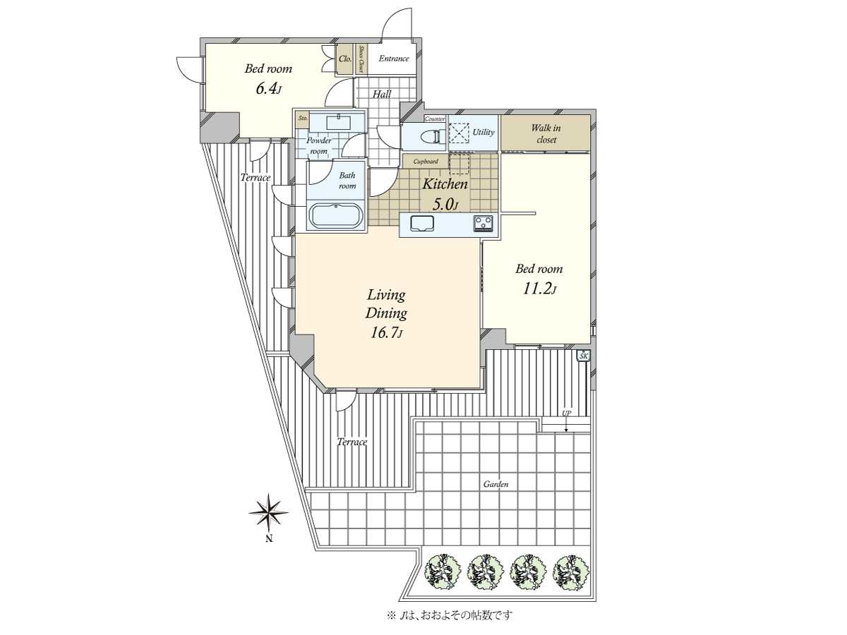 サンウッド松濤の間取図