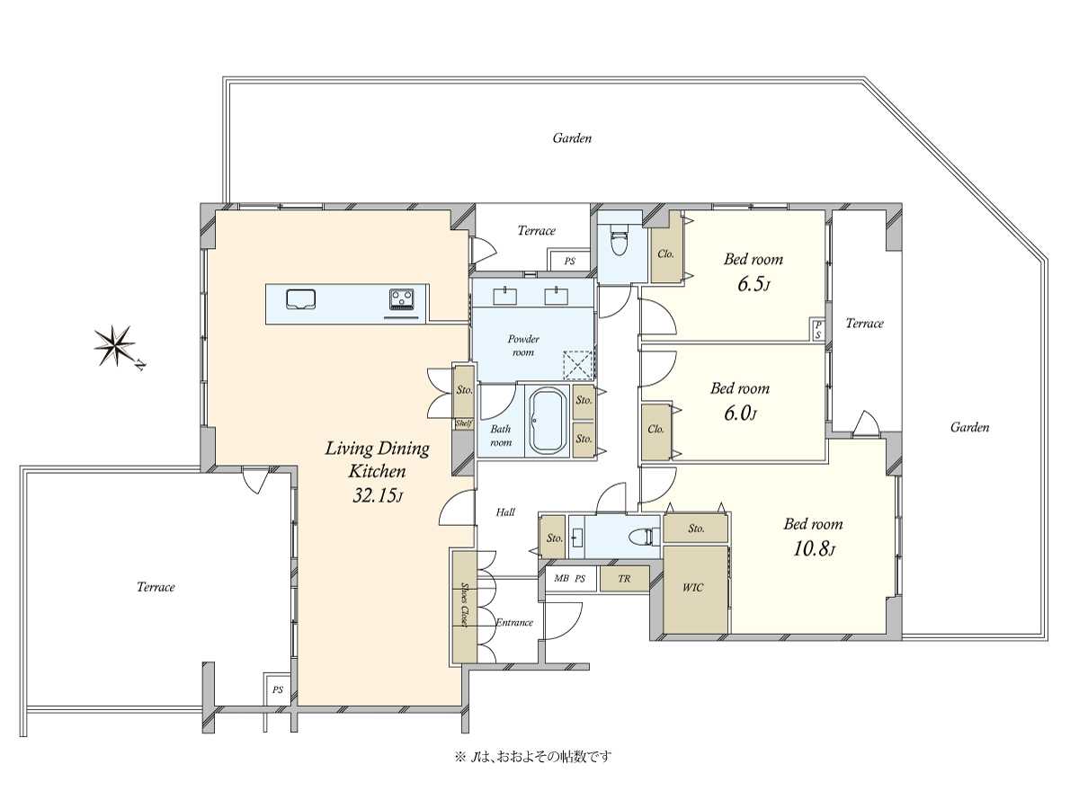 ライオンズ浜田山セントマークスの間取図