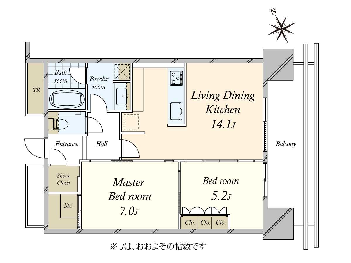 ワテラス タワーレジデンスの間取図