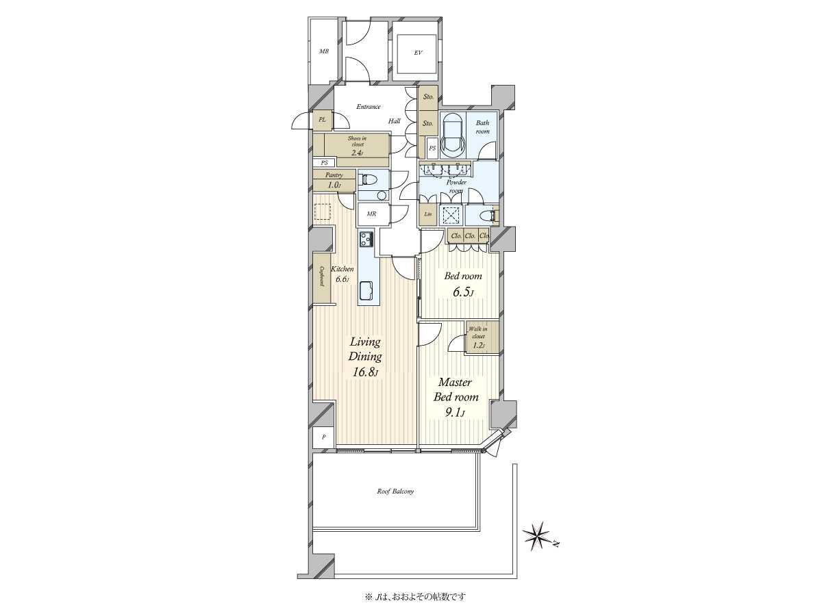 プラウド神宮前の間取図