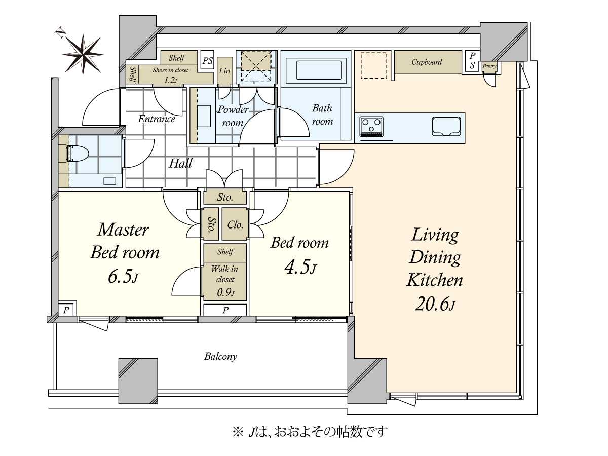 パークコート虎ノ門の間取図
