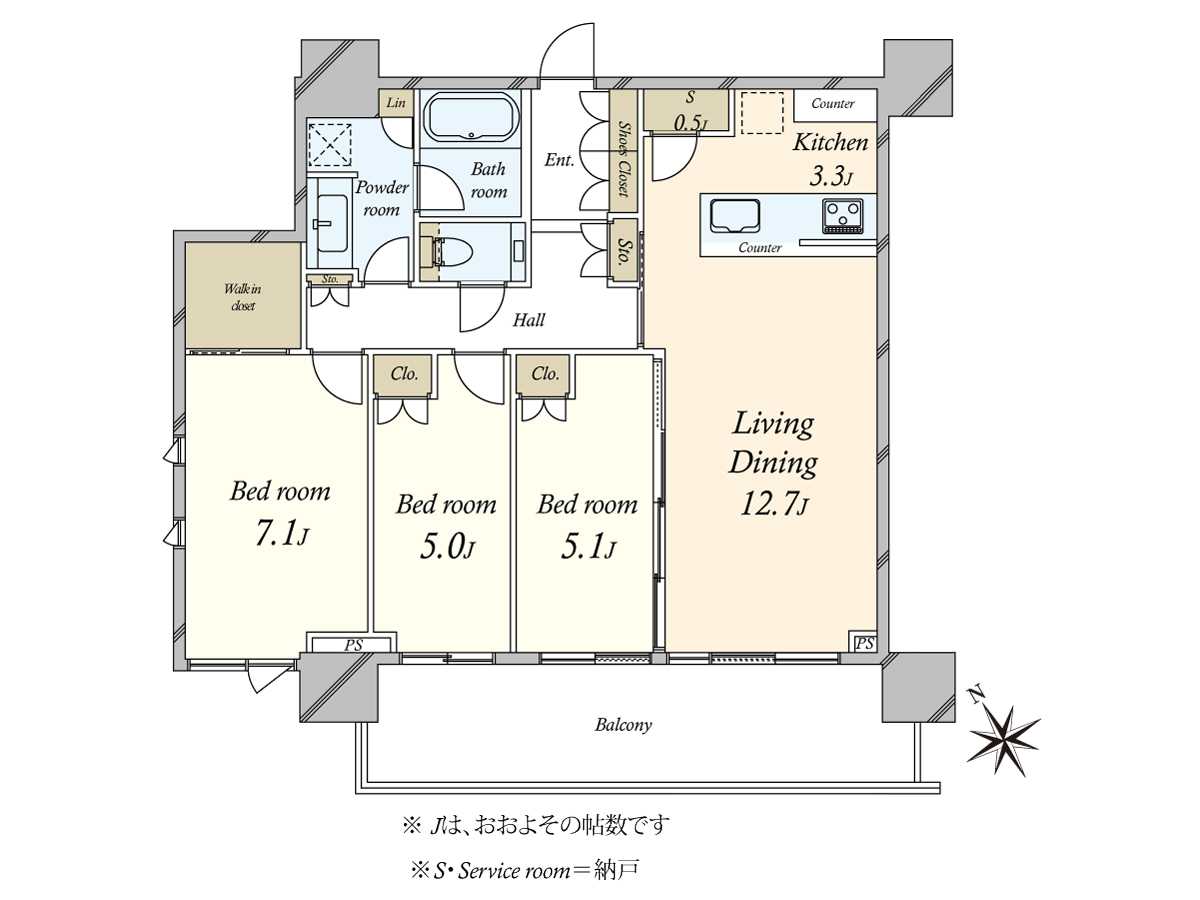シティタワー新宿の間取図
