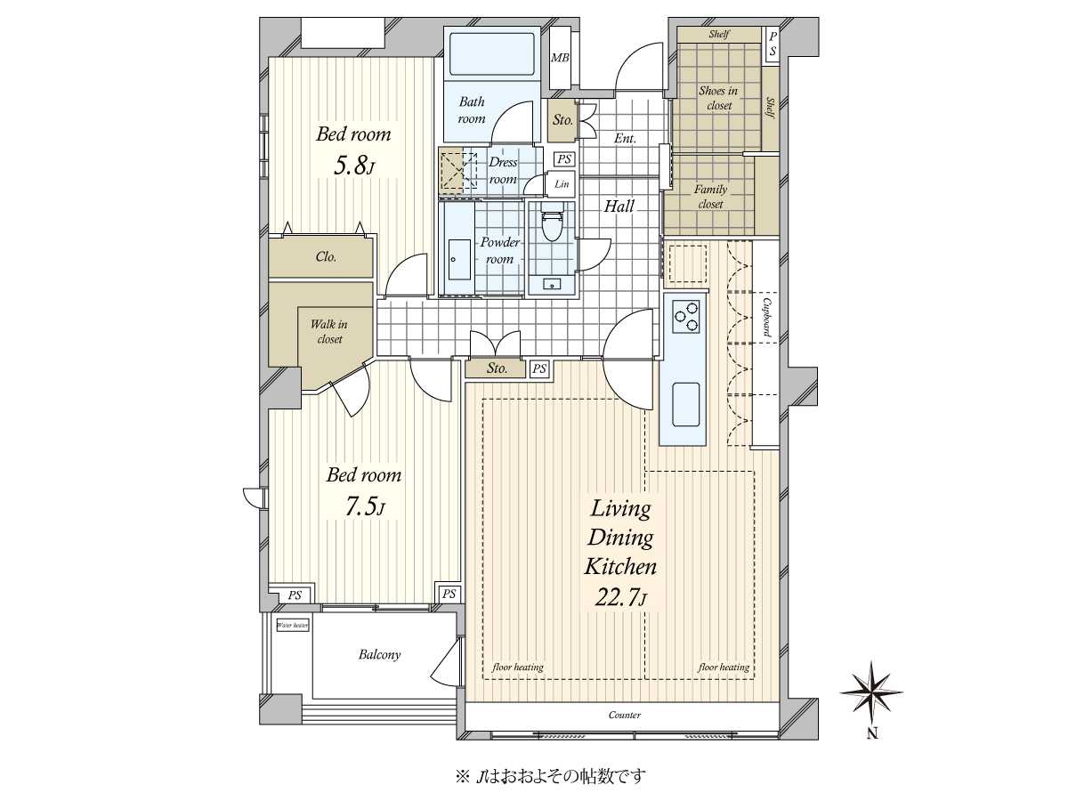 パークコート南麻布ヒルトップレジデンスの間取図
