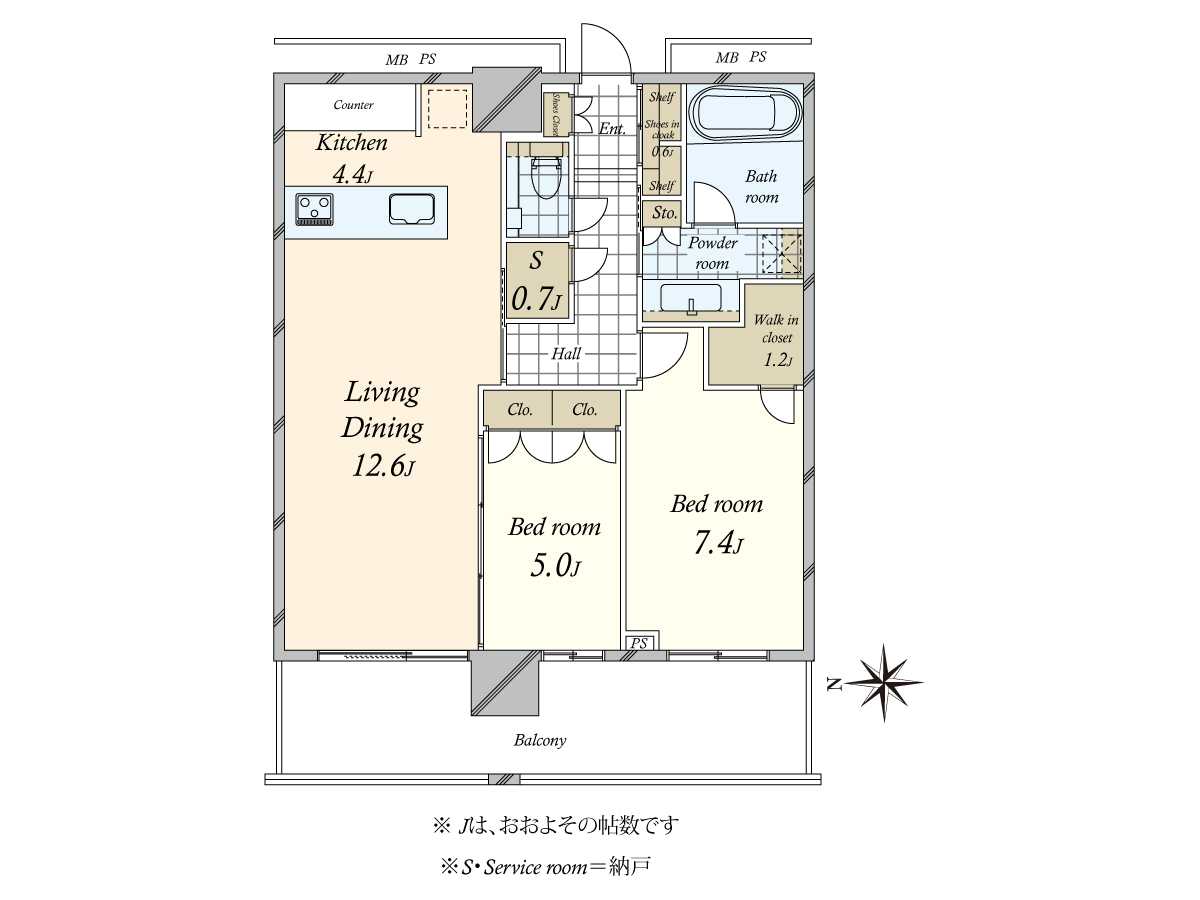 グランドメゾン白金の杜ザ・タワーの間取図