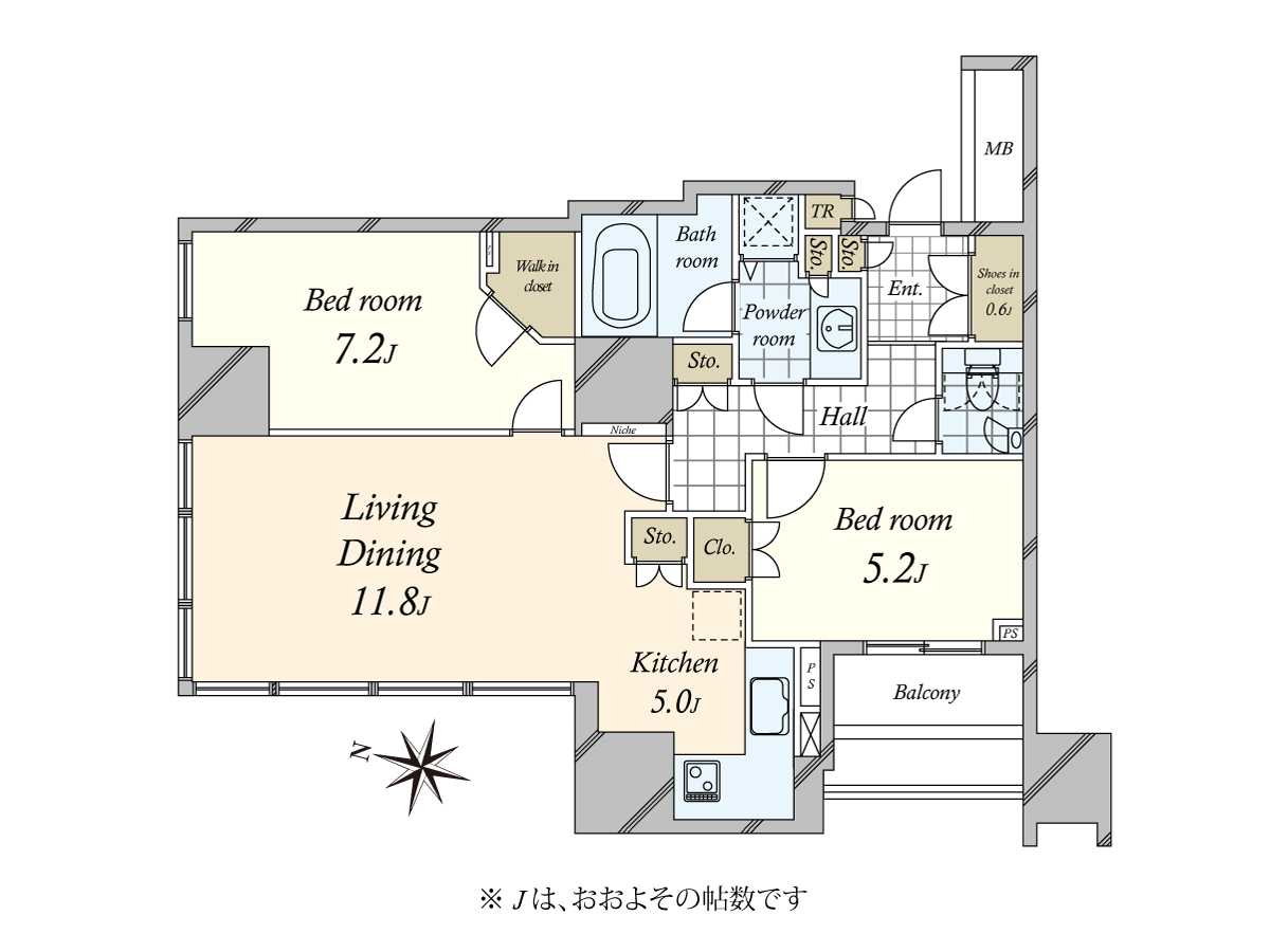 大崎ウエストシティタワーズE棟の間取図