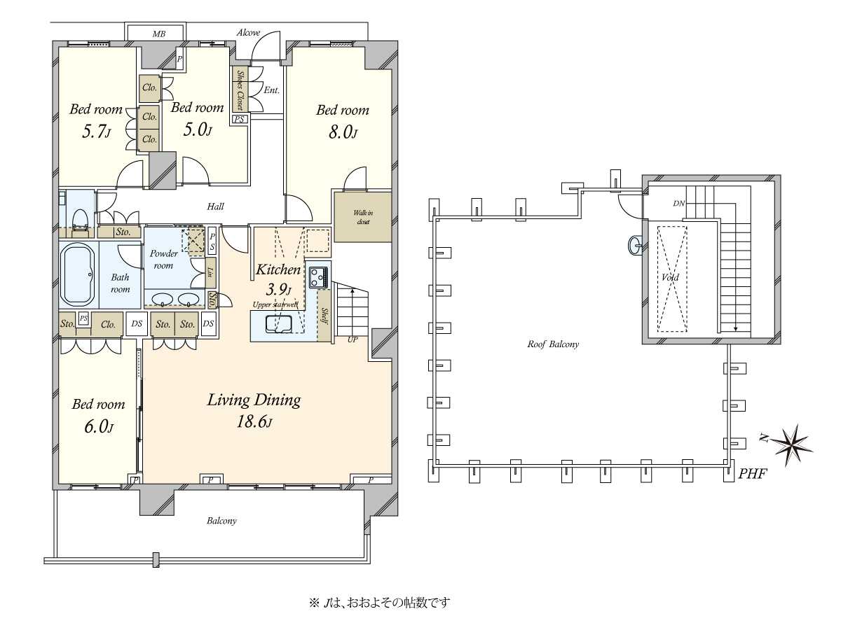 プラウド都立大学の間取図