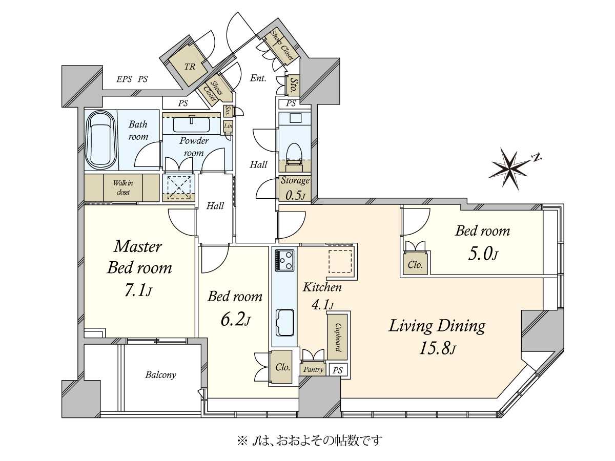 ブリリア一番町の間取図