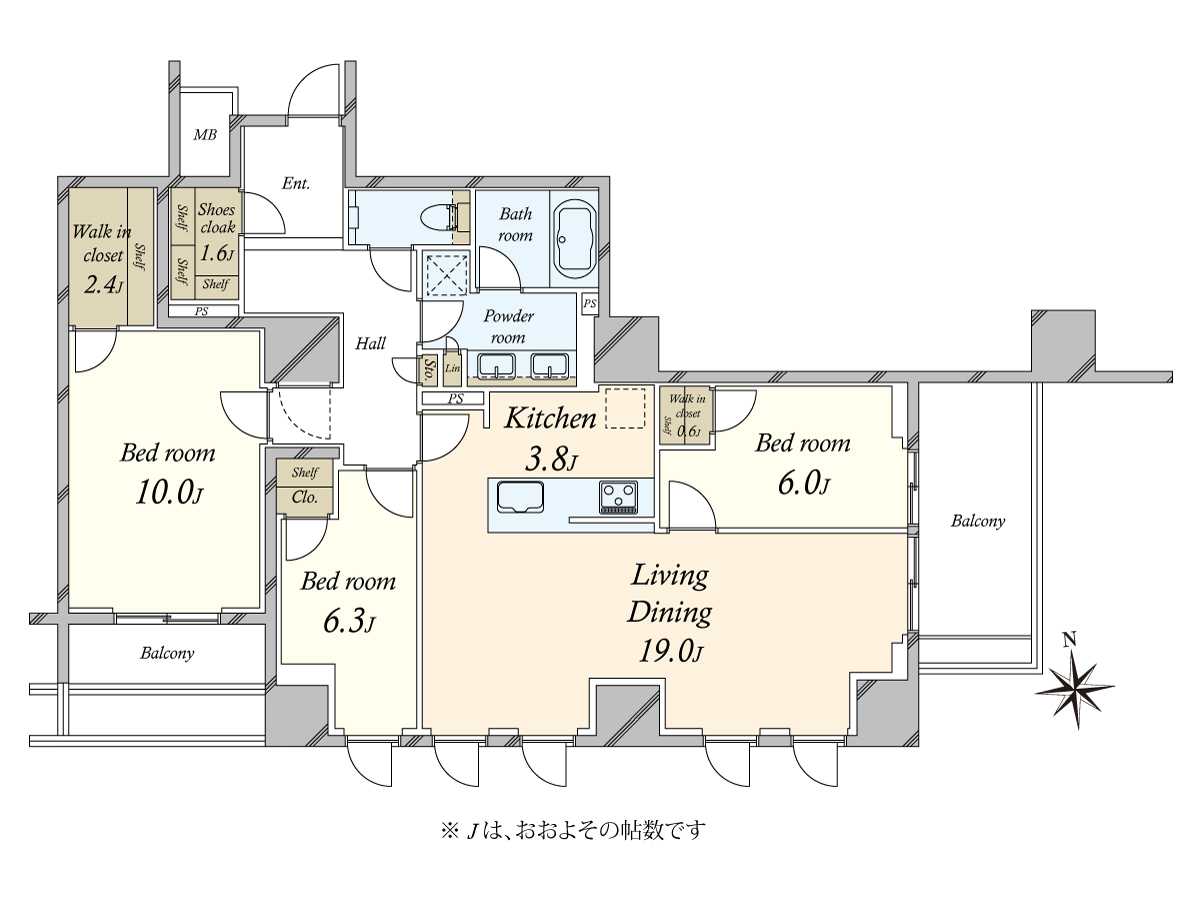 ウェリス新宿早稲田の森の間取図