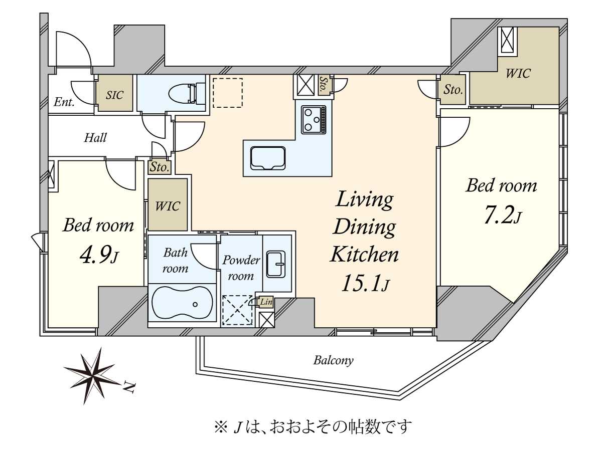 グランリビオ千代田平河町の間取図