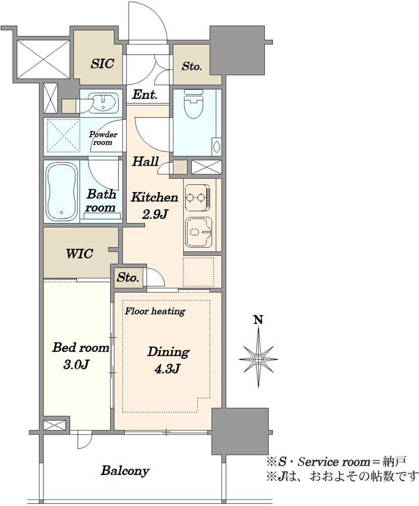 アトラス北品川の間取図