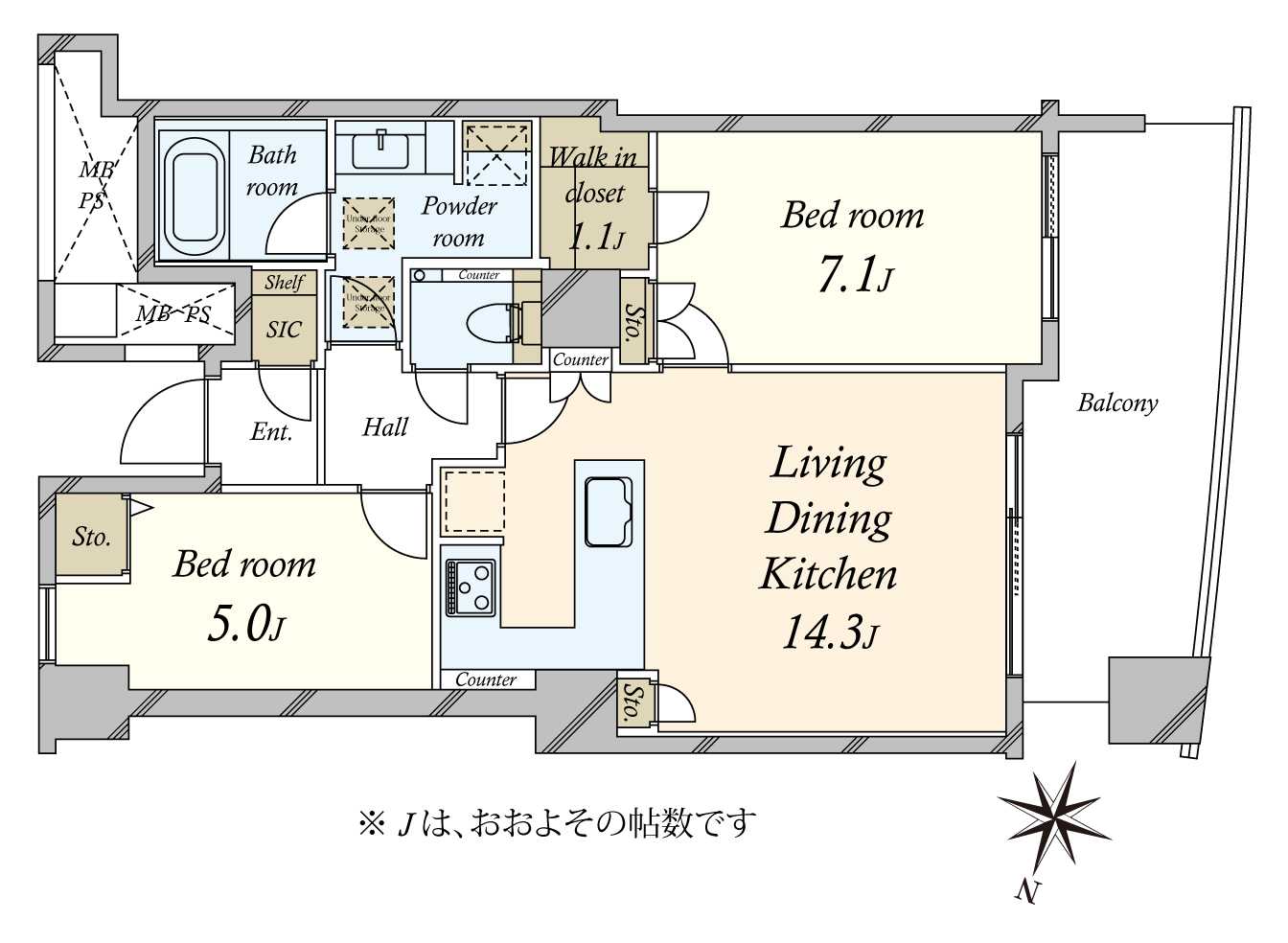 品川Vタワーの間取図
