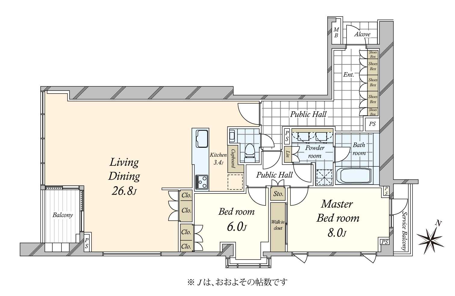 THE IMPREST高輪の間取図